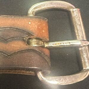 Vintage brown leather belt
